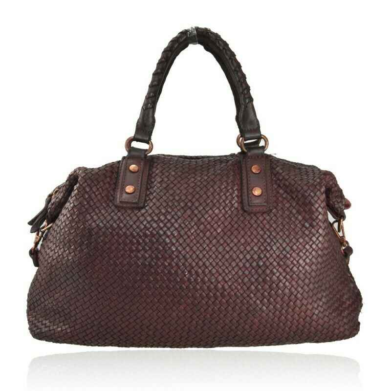 BZNA Bag Olivia Weinrot Shopper Tasche Schultertasche Handtasche Designer Leder