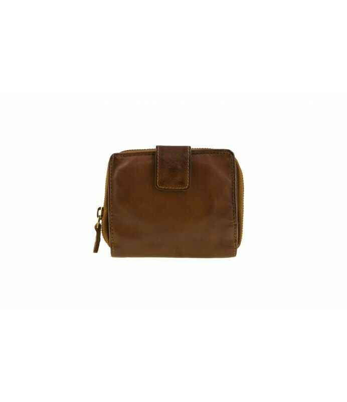 BZNA Berlin Zlata Braun Wallet Leather Leder Portemonnaie Geldbörse Clutch