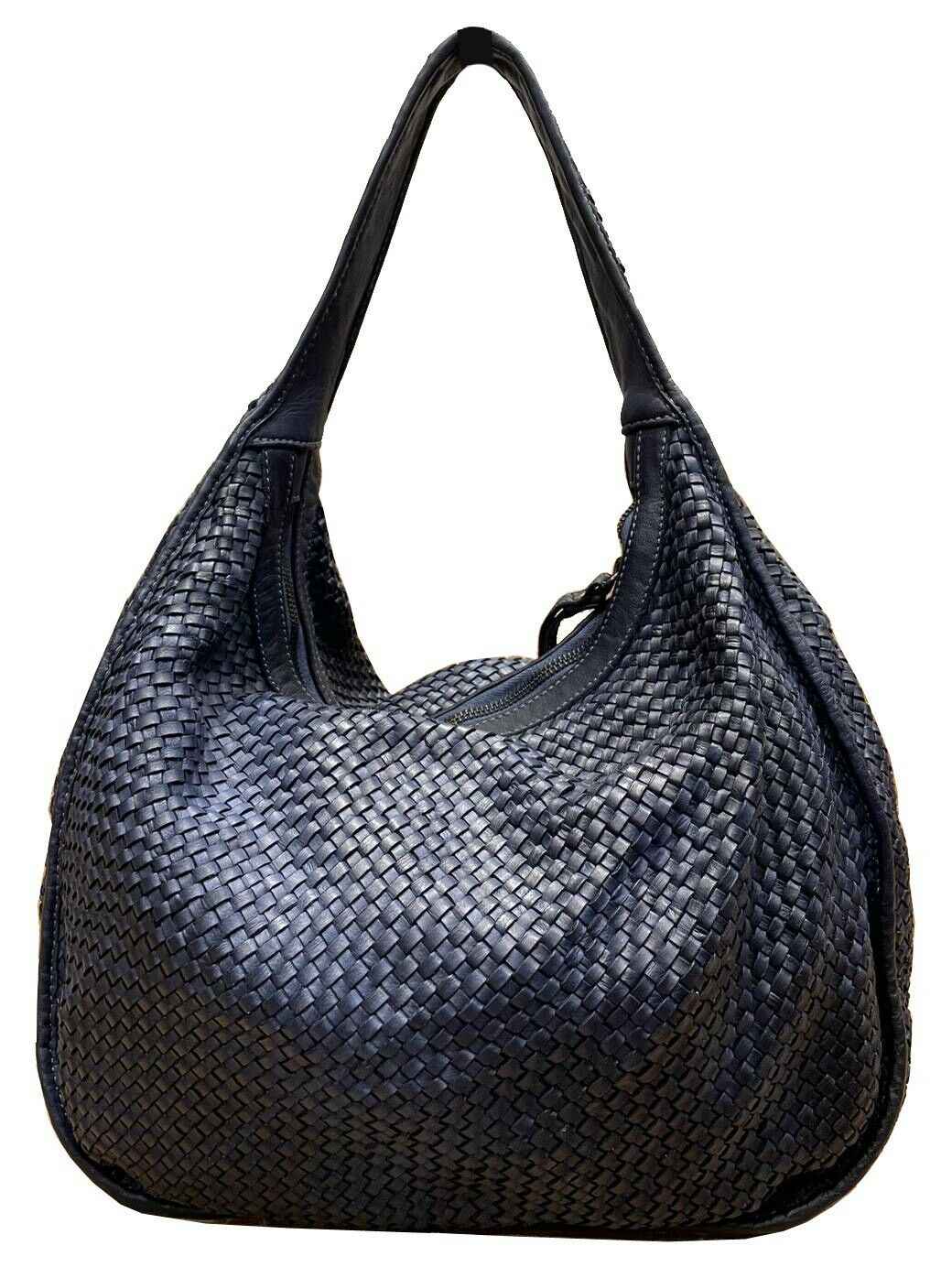 BZNA Bag Sanna Blau Italy Designer Damen Handtasche Schultertasche Tasche