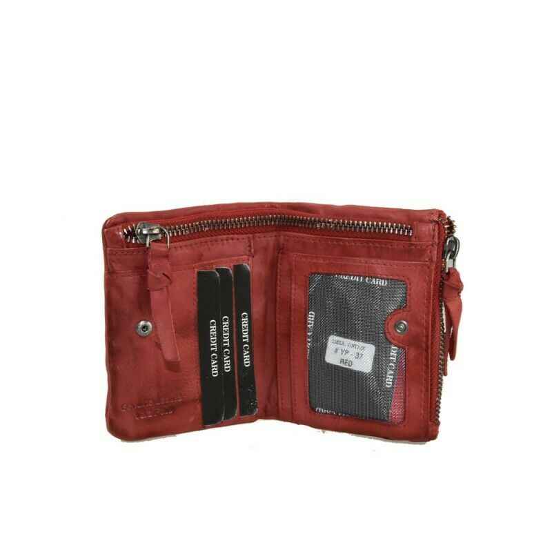 BZNA Berlin Sierra Braun Wallet Leather Leder Portemonnaie Geldbörse Clutch