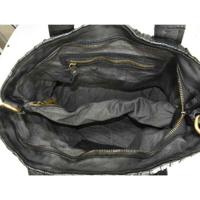 BZNA Bag Stine Cognac Italy Designer Damen Handtasche Schultertasche Tasche