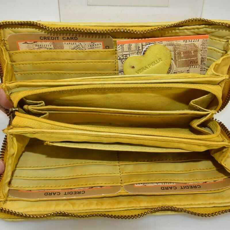 BZNA Berlin Zoya Grün Wallet Leather Leder Portemonnaie Geldbörse Clutch