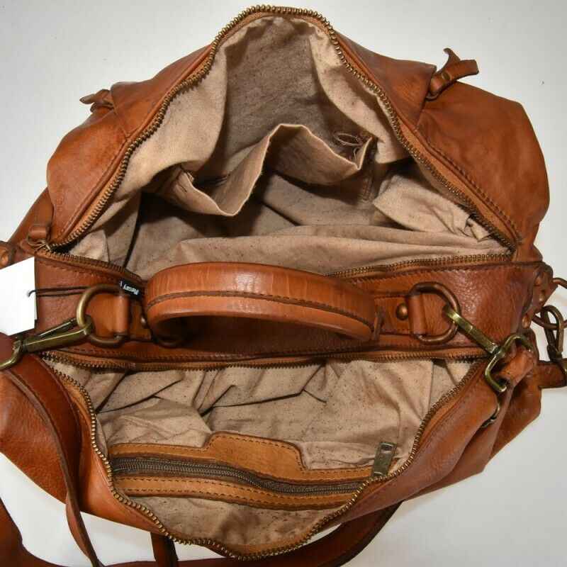 BZNA Bag Lia Blau Italy Designer Messenger Damen Handtasche Schultertasche