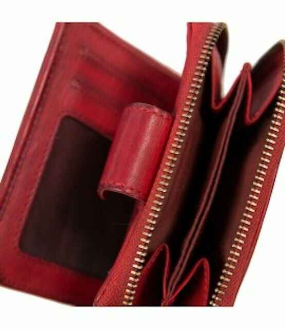 BZNA Berlin Zlata Schwarz Wallet Leather Leder Portemonnaie Geldbörse Clutch