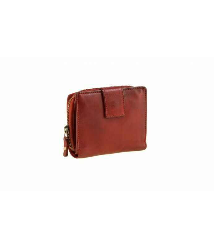BZNA Berlin Zlata Cognac  Wallet Leather Leder Portemonnaie Geldbörse Clutch