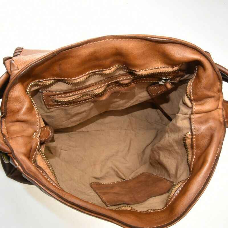 BZNA Bag Karina Gelb Italy Designer Messenger Damen Handtasche Schultertasche