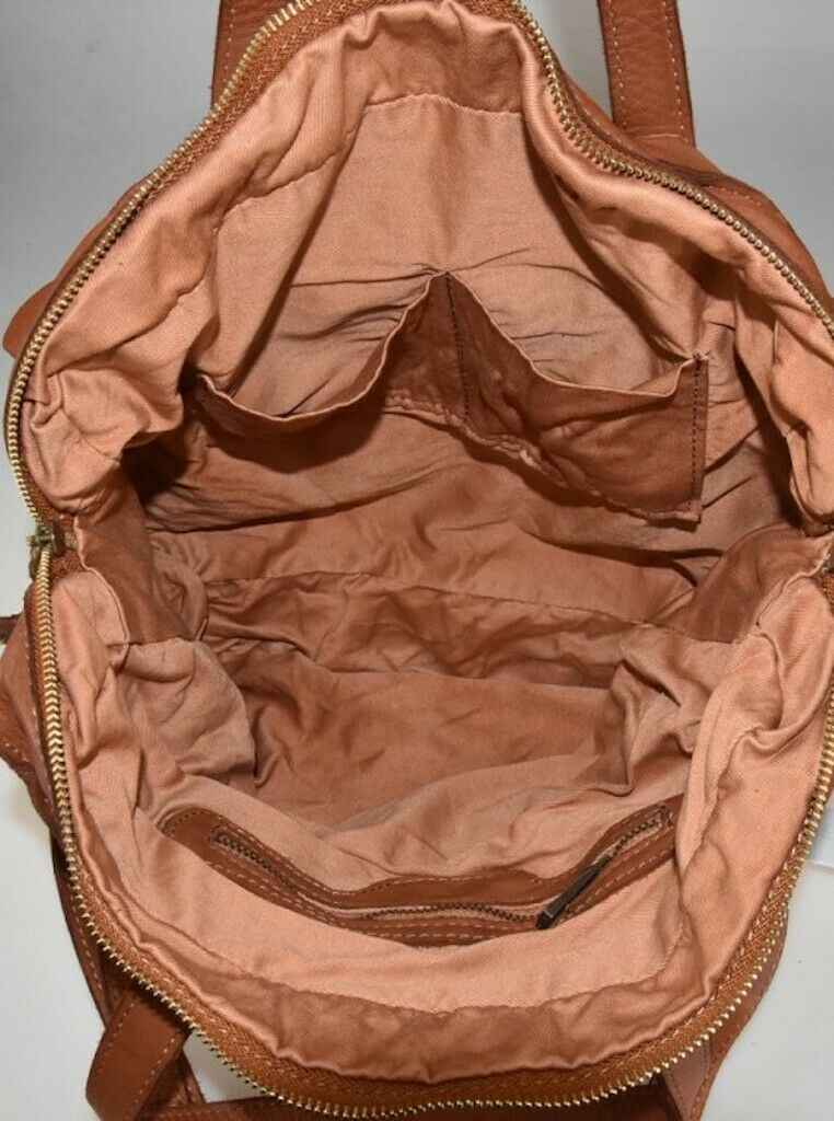 BZNA Trixie Taupe Italy Designer Damen Handtasche Schultertasche Tasche Leder