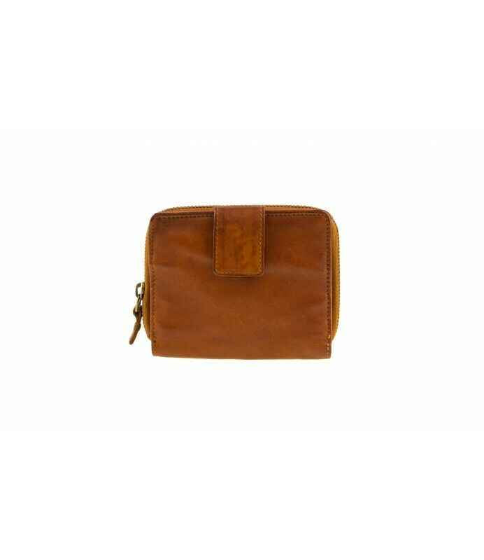 BZNA Berlin Zlata Cognac  Wallet Leather Leder Portemonnaie Geldbörse Clutch