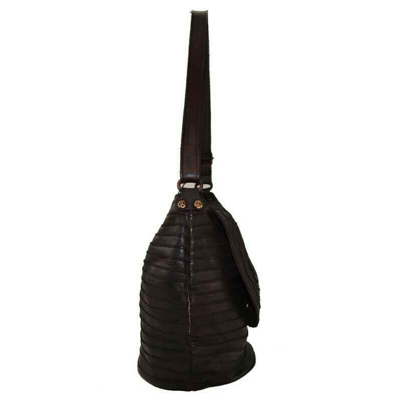 BZNA Bag Hazel Grün  Italy Designer Beutel Umhängetasche Damen Handtasche Leder