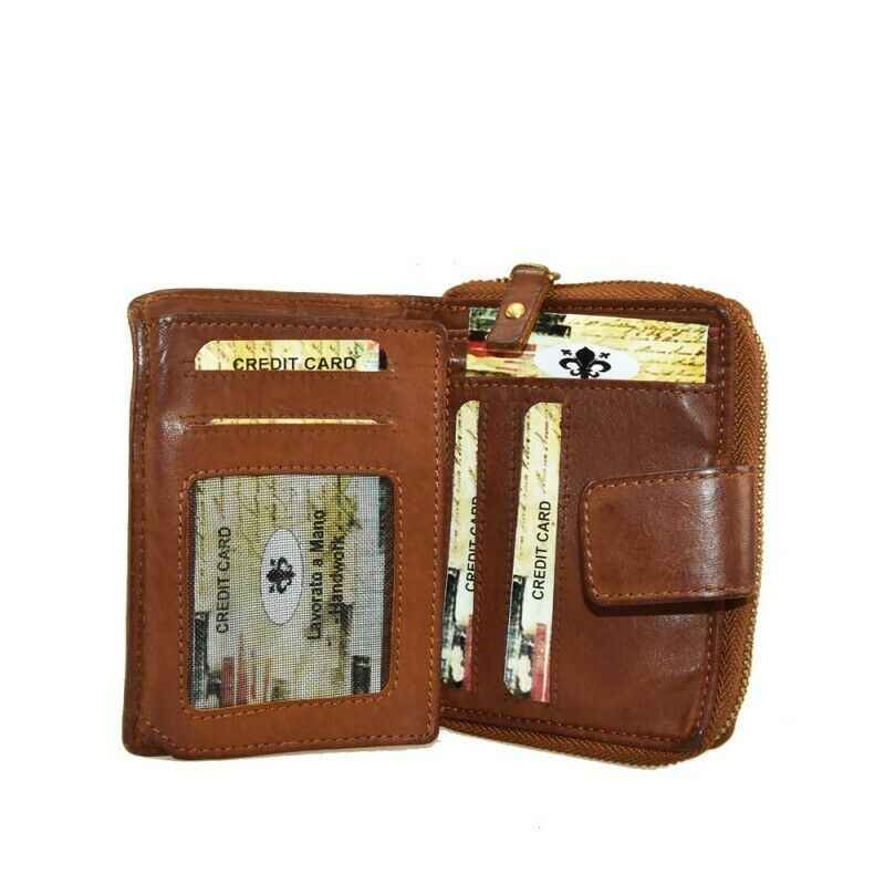 BZNA Berlin Raja Rot Wallet Leather Leder Portemonnaie Geldbörse Clutch