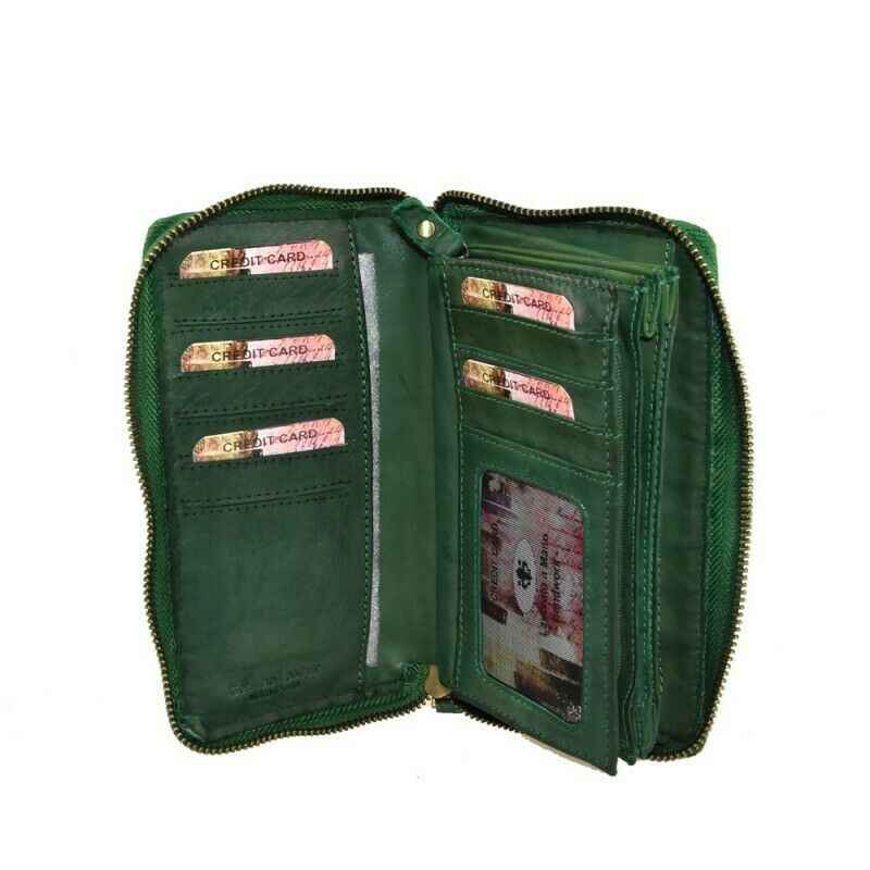 BZNA Berlin Tessa Braun Wallet Leather Leder Portemonnaie Geldbörse Clutch