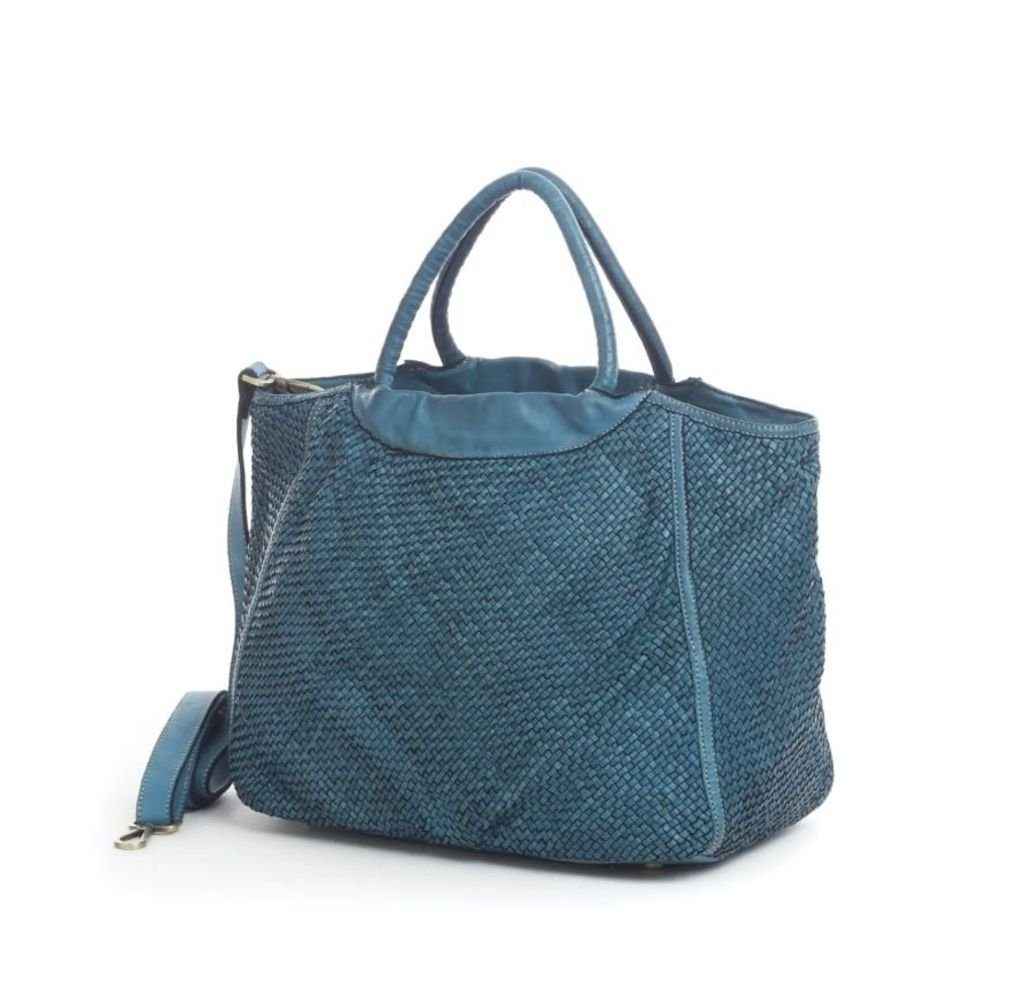 BZNA Bag Madita Petrol Italy Designer Damen Handtasche Schultertasche Tasche