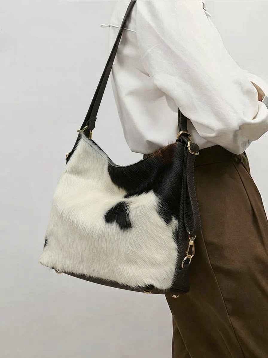 BZNA Bag BO380 Cavalino 2 in 1  Rucksack Schultertasche Echtfell Italy Damen Shopper Handtasche Schultertasche Tasche