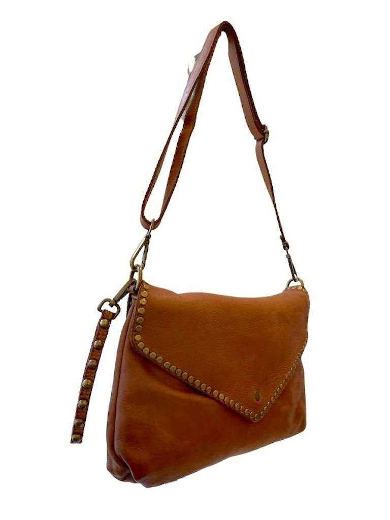 BZNA Bag Doria Gelb Clutch Italy Designer Damen Umhängetasche Schultertasche Neu