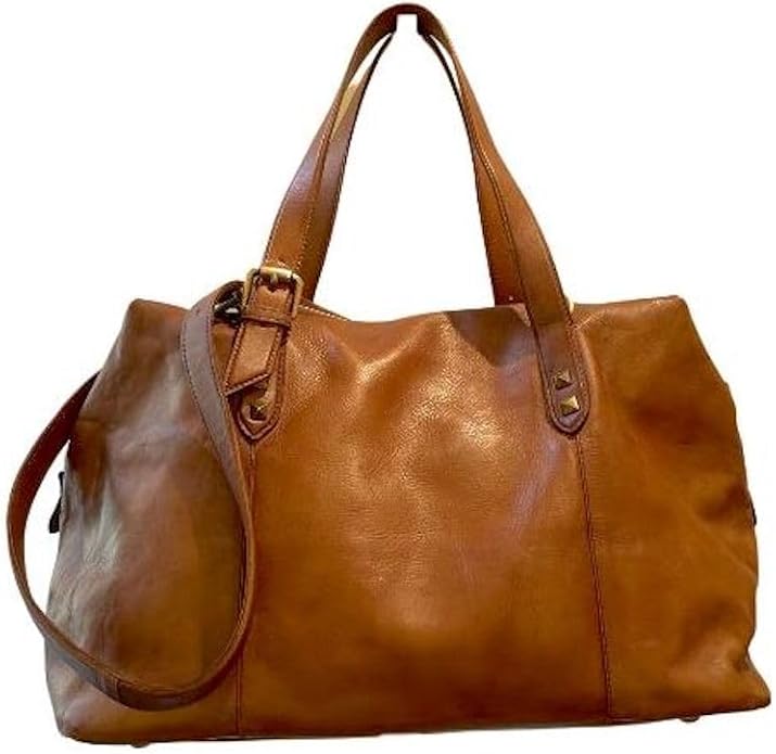BZNA Bag Serena Cognac - Italian Leather Crossbody Handbag - B Z N A