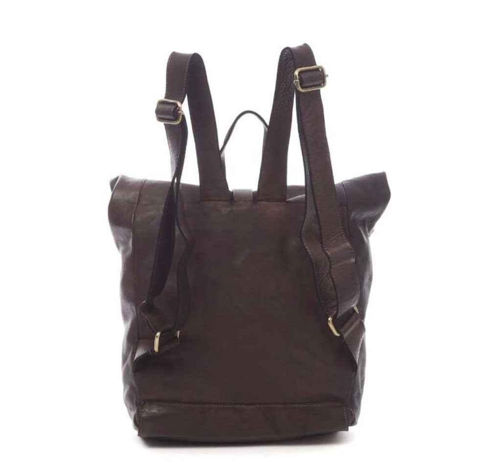 BZNA Rucksack Kev Blau Unisex Roll Top Backpacker Designer Handtasche