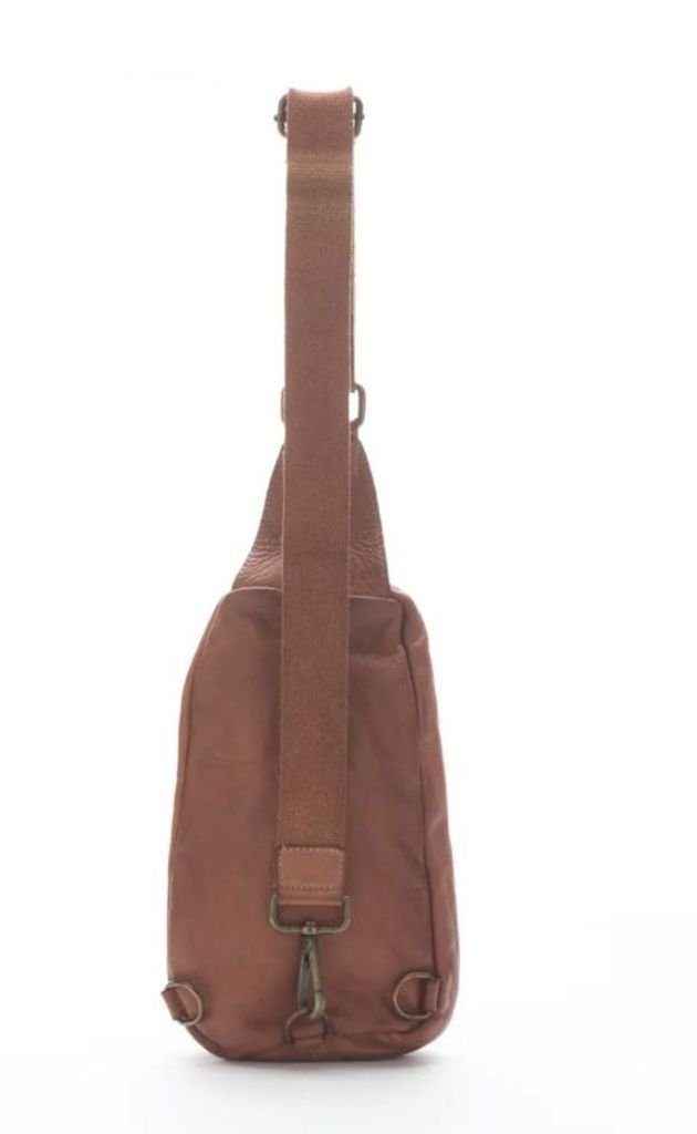 BZNA Bag Martin Cognac Italy Designer Gürteltasche Bauchtasche Fanny Bag Umhängetasche Schultertasche Tasche Leder Shopper Neu