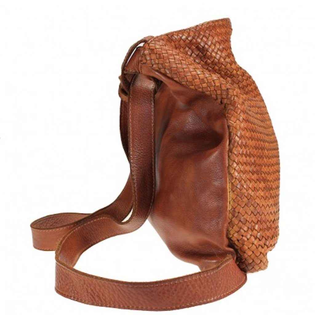 BZNA Berlin Xari Grün Brilliant  Backpacker Rucksack Schultertasche Beutel Bag Leder