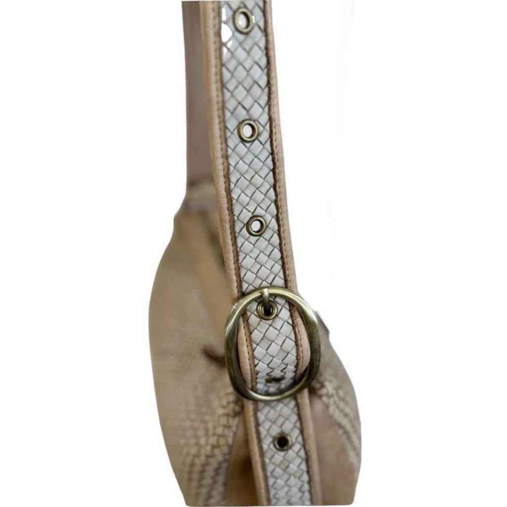 BZNA Schultertasche Bella Medium Petrol Italy Designer Ledertasche Umhängetasche