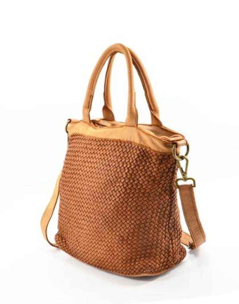 BZNA Bag Xenia cognac Italy Designer Damen Handtasche Tasche Leder Shopper