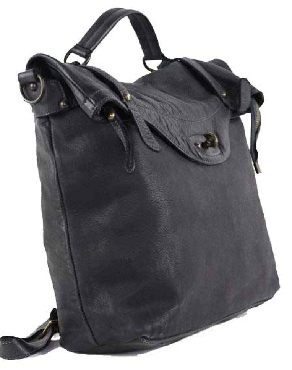 BZNA Bag Gabi gelb Backpacker Designer Rucksack Damenhandtasche Schultertasche Leder Nappa ItalyNeu