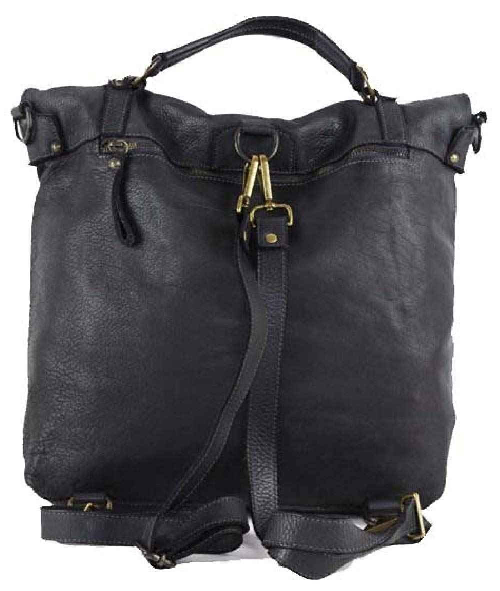 BZNA Bag Gabi alt rosa Backpacker Designer Rucksack Damenhandtasche Schultertasche Leder Nappa ItalyNeu
