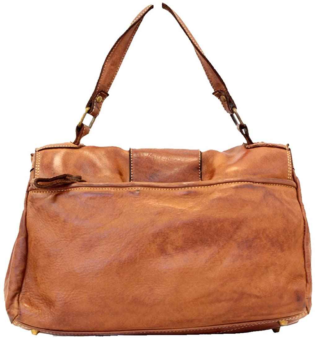 BZNA Bag Santa grün Italy Designer Damen Handtasche Ledertasche Schultertasche Tasche Leder Shopper Neu