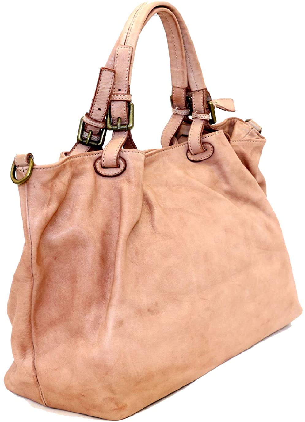 BZNA Bag Fee schwarz Lederfarben Italy Designer Damen Handtasche Schultertasche Tasche Calf Leather Shopper Neu - B Z N A