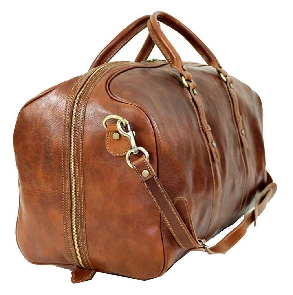 BZNA Firenze Bag Nicola Piccolo cognac Weekender Reisetasche Business Bag Italy Handtasche Tasche Leder Neu
