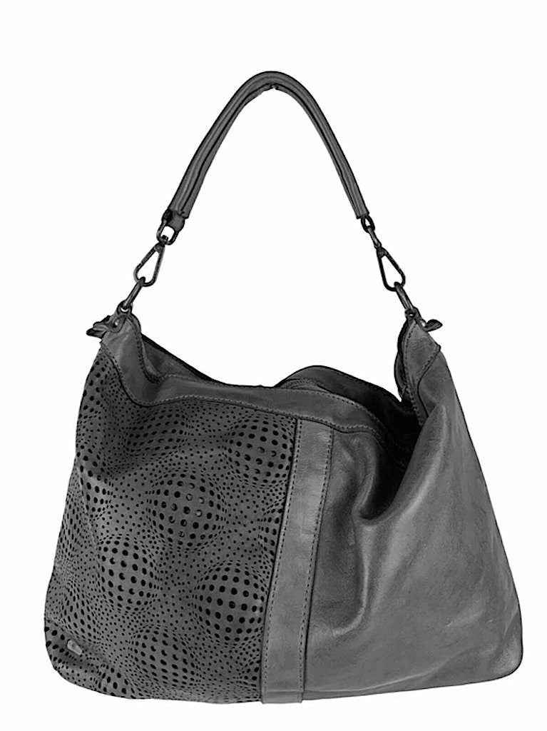 BZNA Bag Siria Schwarz Italy Designer Leder Handtasche Schultertasche Tasche