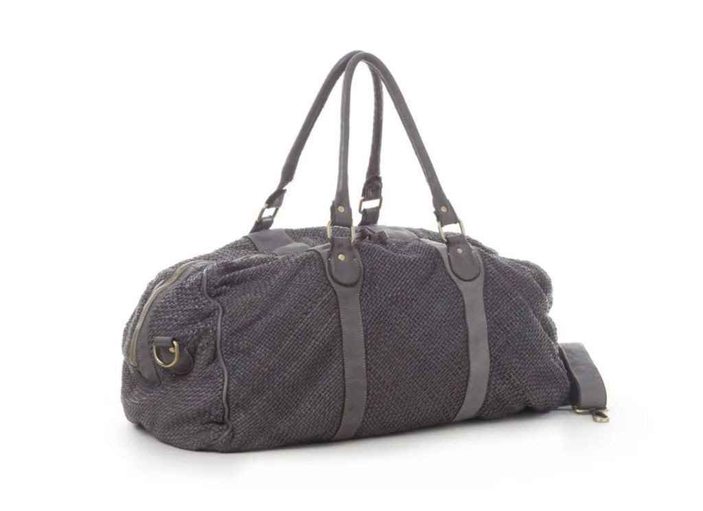 BZNA Bag Viona Grau Italy Designer Weekender Unisex Reise Tasche Handtasche Schultertasche Leder Shopper Neu