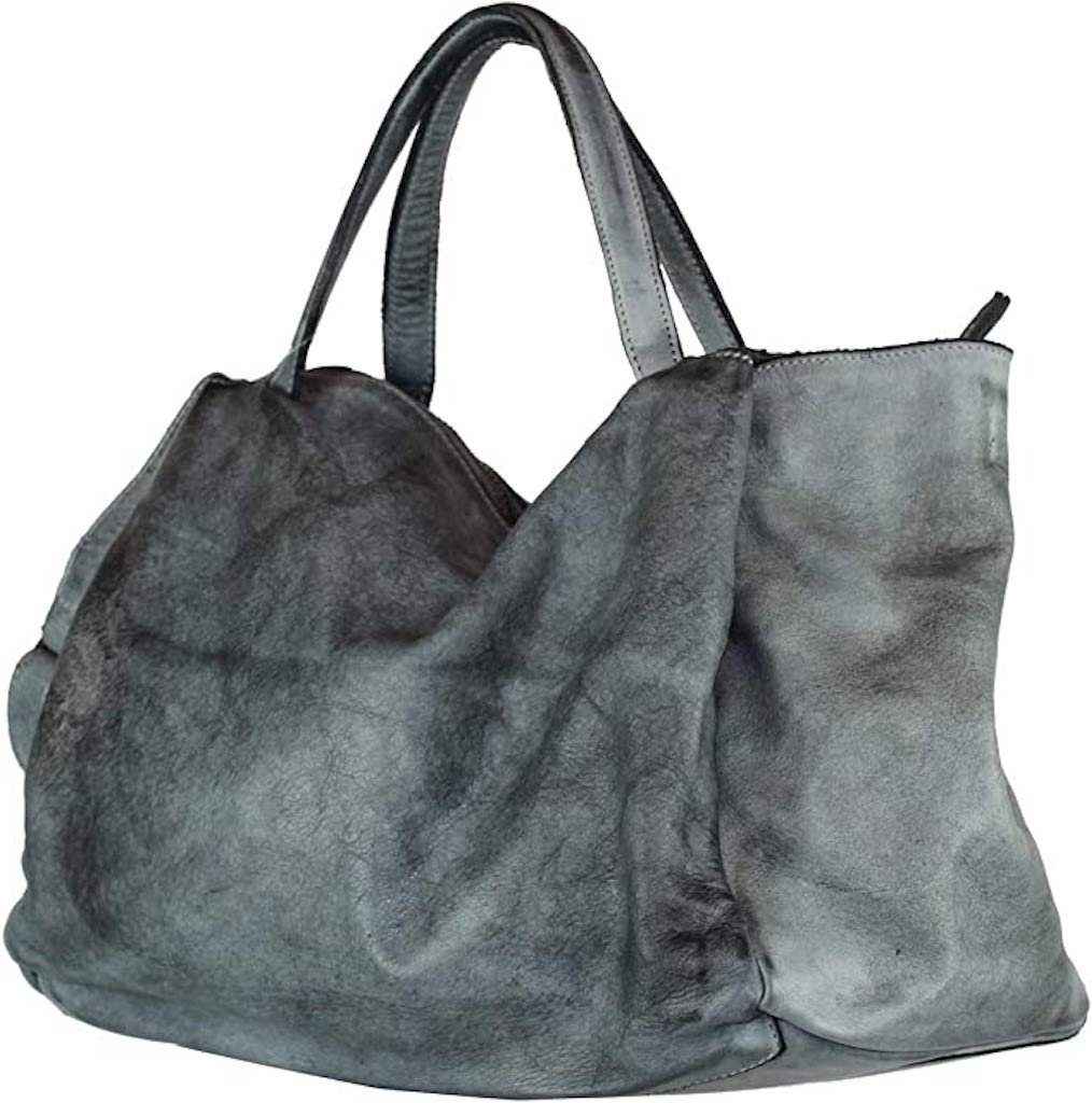 BZNA Bag Diana Grau Italy Designer Damen Handtasche Schultertasche Tasche Leder