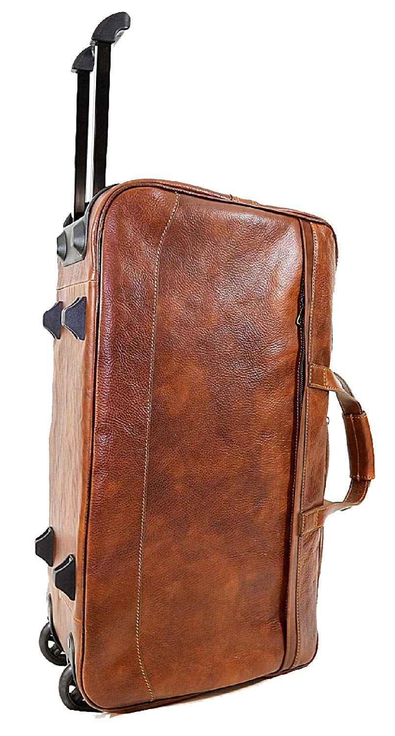 BZNA Firenze Bag Domenico Grande cognac Trolley Weekender Rollkoffer Reisetasche Business Bag Italy Handtasche Tasche Leder Neu