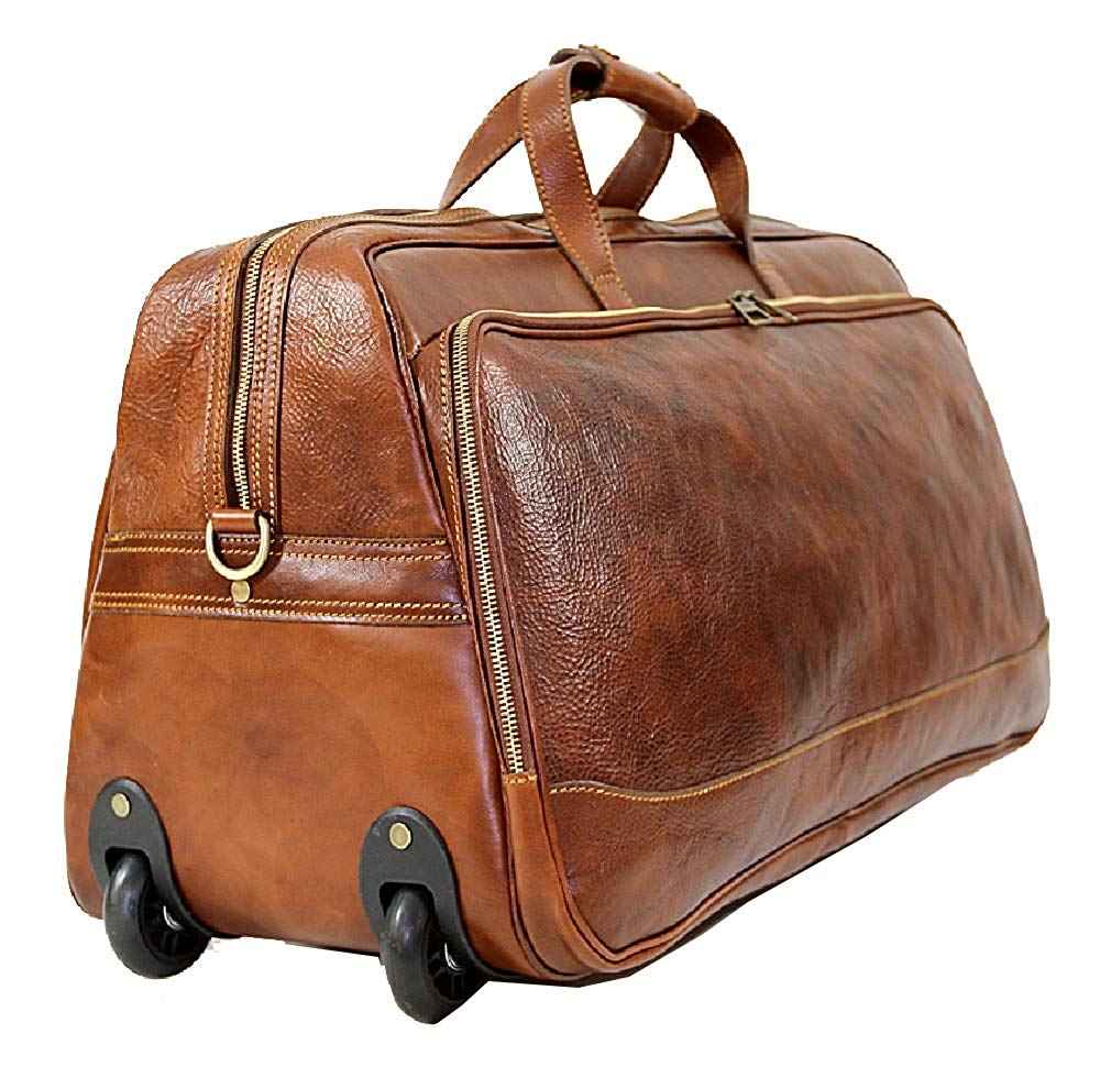 BZNA Firenze Bag Domenico Grande cognac Trolley Weekender Rollkoffer Reisetasche Business Bag Italy Handtasche Tasche Leder Neu