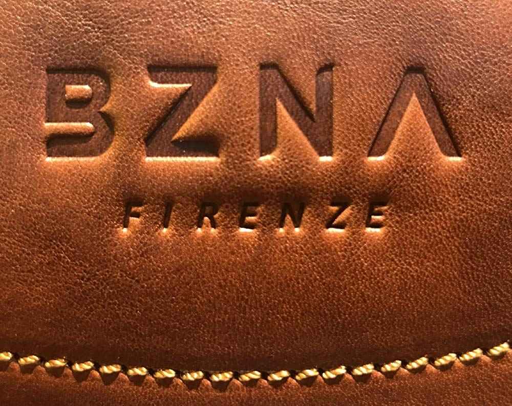 BZNA Firenze Bag Luigi cognac Business Handtasche Bag vegetable tanned Italy Designer Damen Laptop Ledertasche Schultertasche Tasche Leder Neu