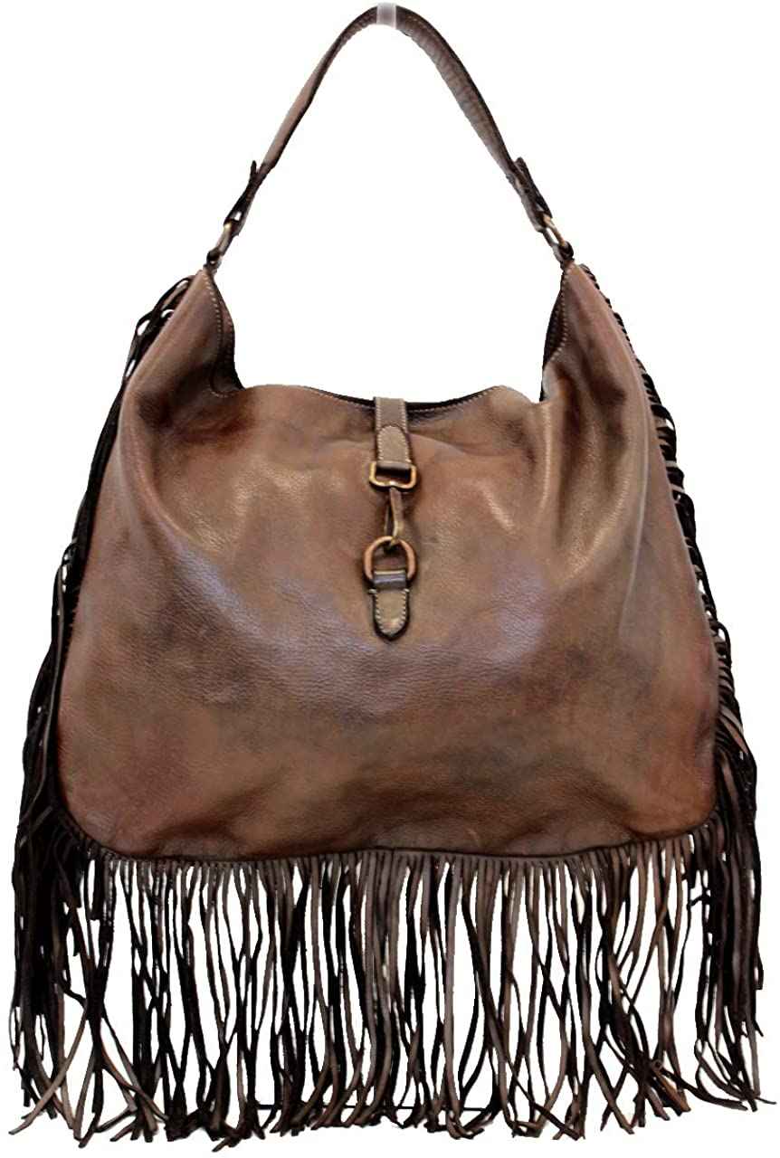 BZNA Bag Napoli Braun Italy Designer Damen Handtasche Ledertasche Schultertasche Tasche Leder Shopper Neu