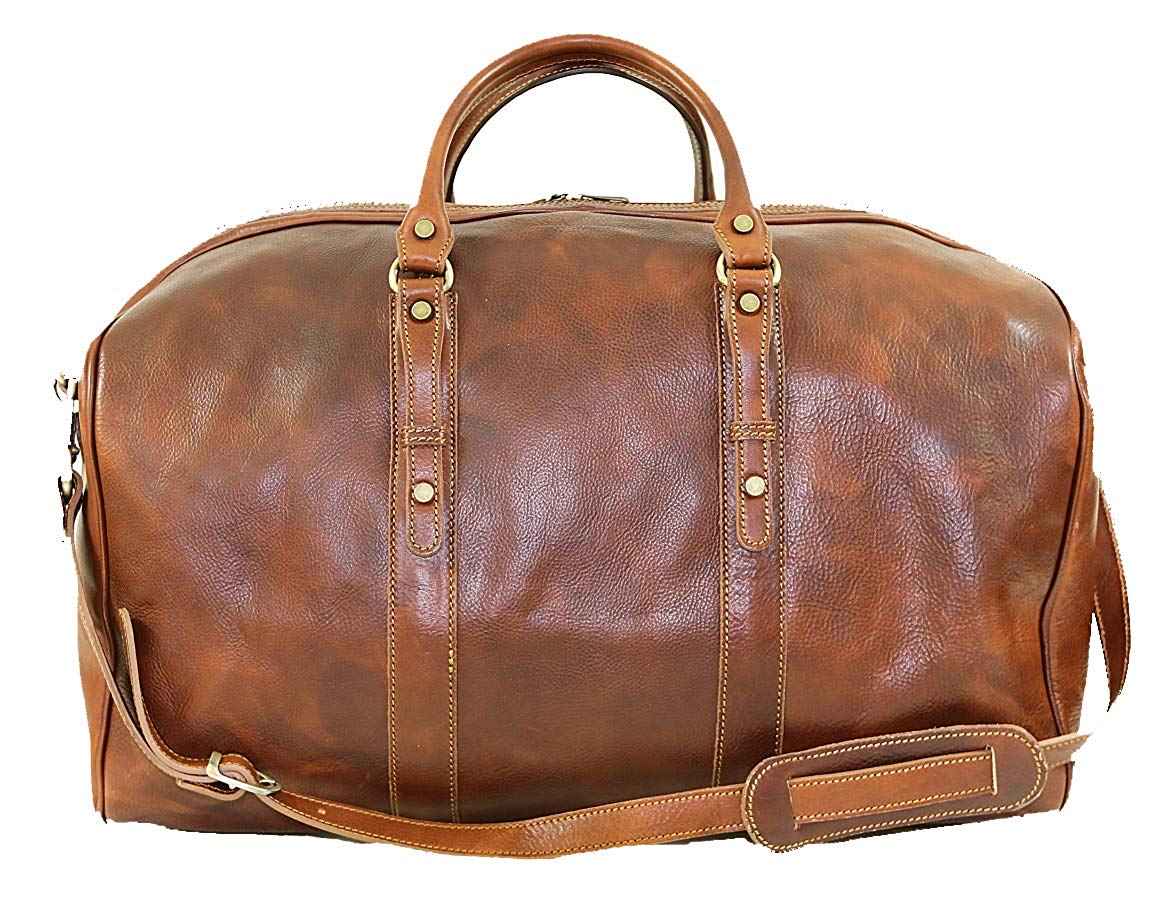 BZNA Firenze Bag Nicola Piccolo cognac Weekender Reisetasche Business Bag Italy Handtasche Tasche Leder Neu