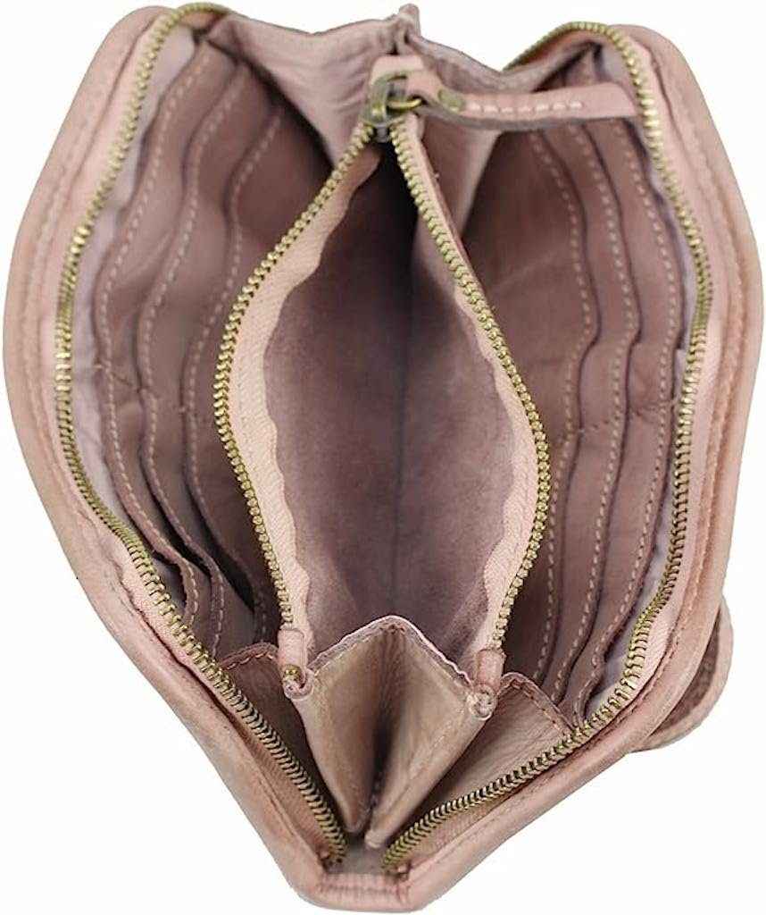 BZNA Berlin Romy Braun Wallet Clutch Leather Leder Portemonnaie Geldbörse