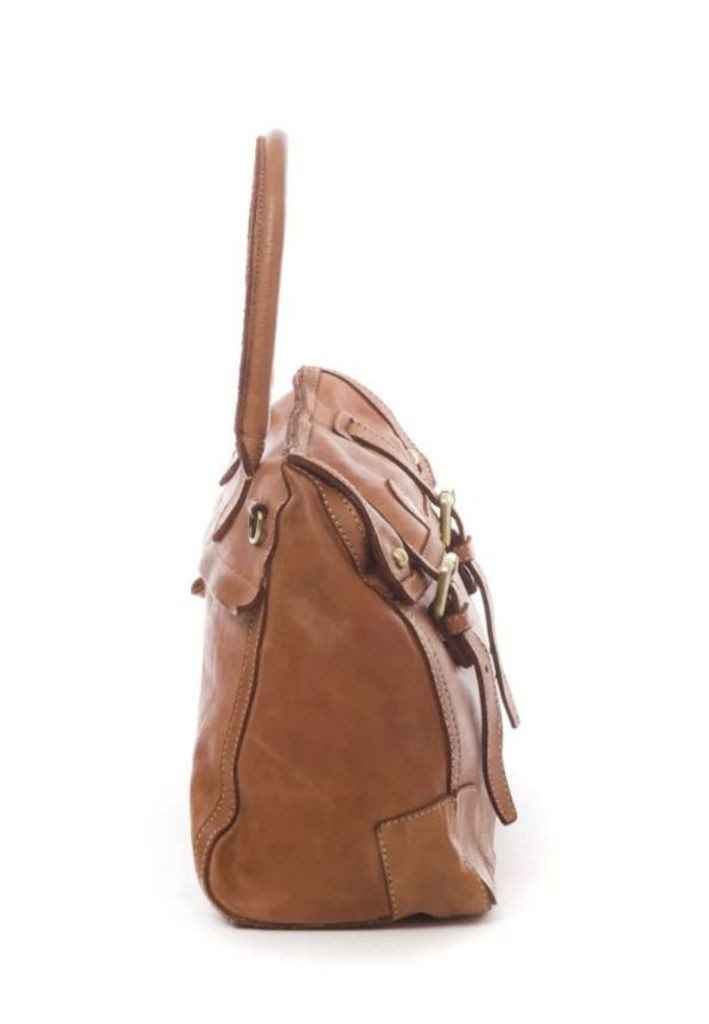 BZNA Bag Lauren Cognac Designer Ledertasche Tragetasche Handtasche