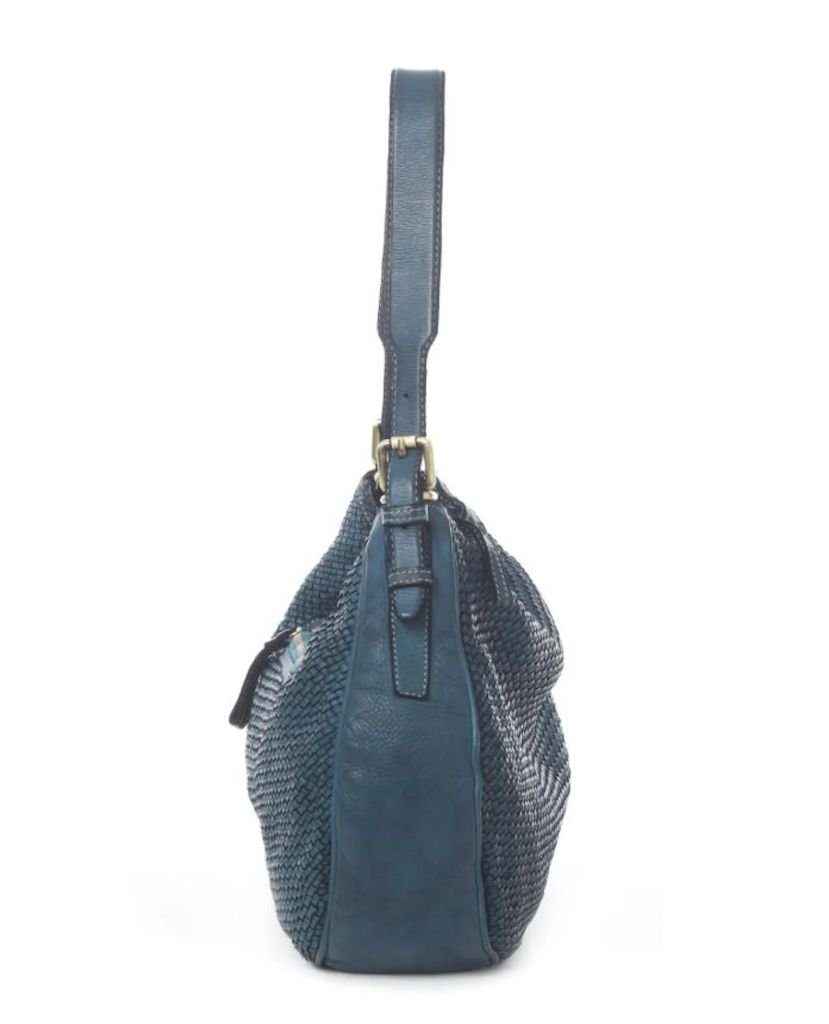 BZNA Bag Anja Grau Italy Designer Beutel Umhängetasche Damen Handtasche Leder