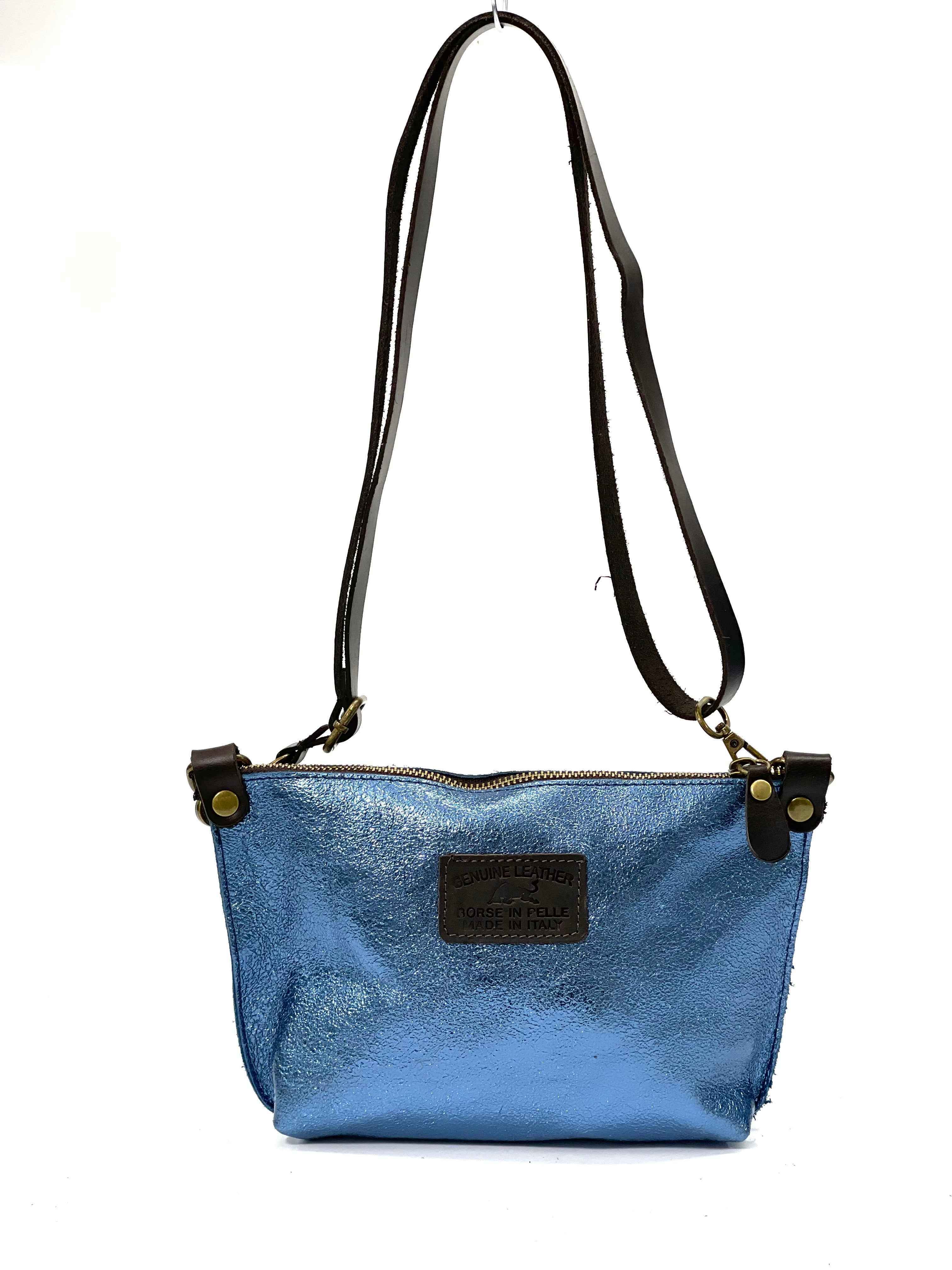 BZNA Bag BO5838 Pavone  Metalicca Leder Italy Damen Handtasche Schultertasche 2 in 1 Shopper (Kopie 7)