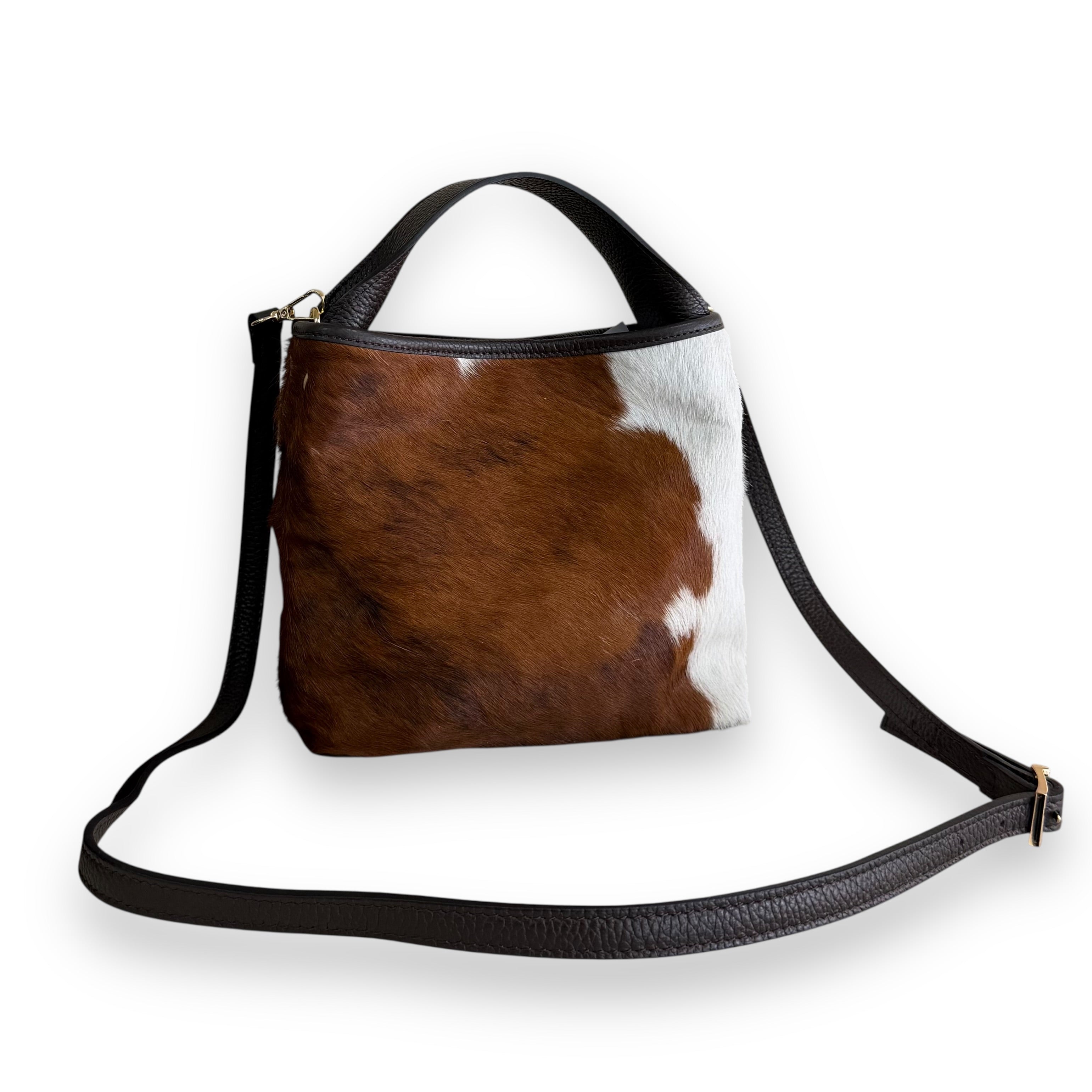 BZNA Bag BO6996 Cavalino Echtfell Italy Damen Shopper Handtasche Schultertasche Tasche - B Z N A