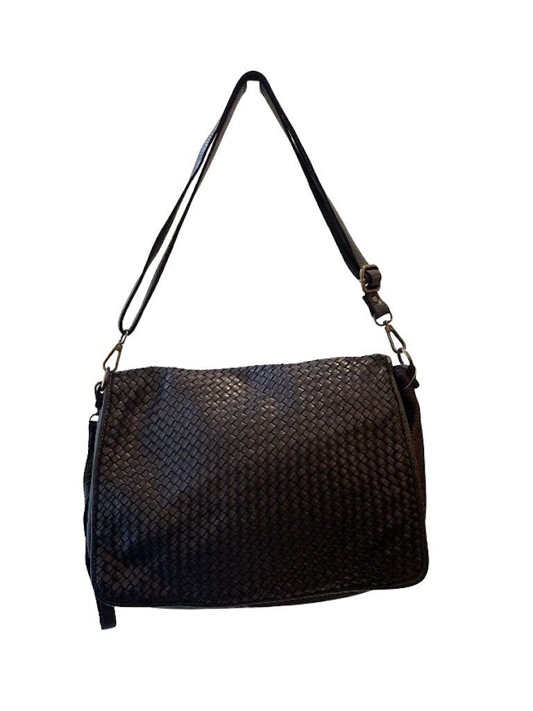 BZNA Bag Jassy Schwarz Italy Designer Clutch Umhängetasche Damen Handtasche - B Z N A