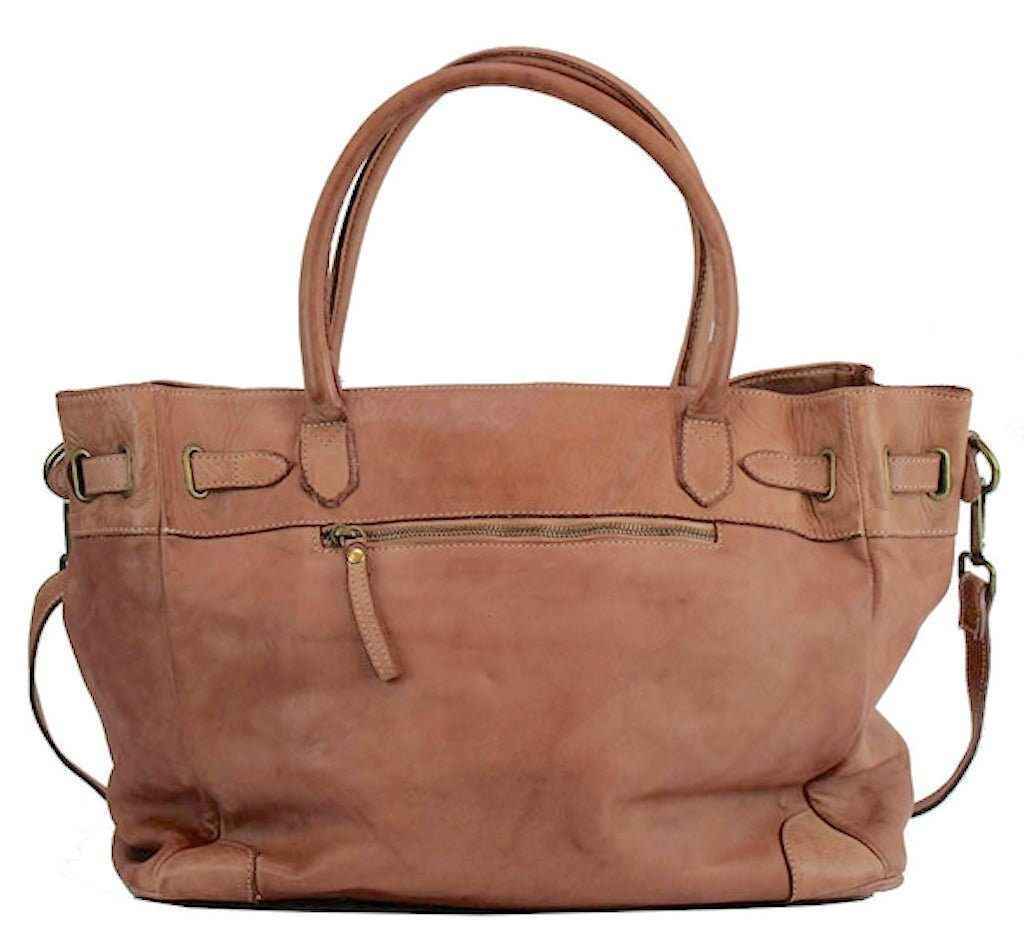 BZNA Bag Mila Rosa vintage Italy Designer Business Damen Handtasche Ledertasche Schultertasche Tasche Leder Shopper Neu