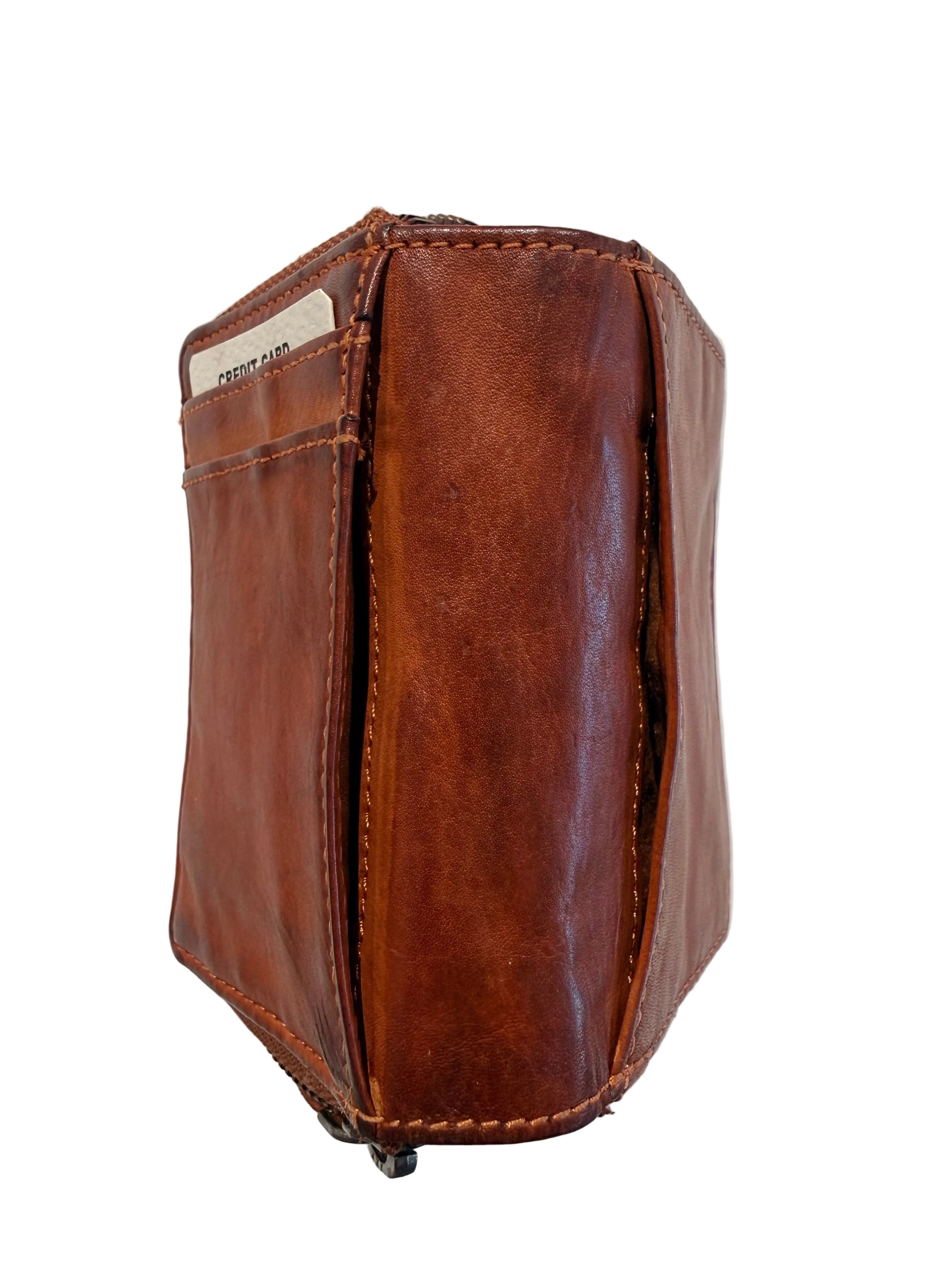 BZNA Berlin Braun Wallet Clutch Leather Leder Portemonnaie Geldbörse Neu (Kopie 2) - B Z N A