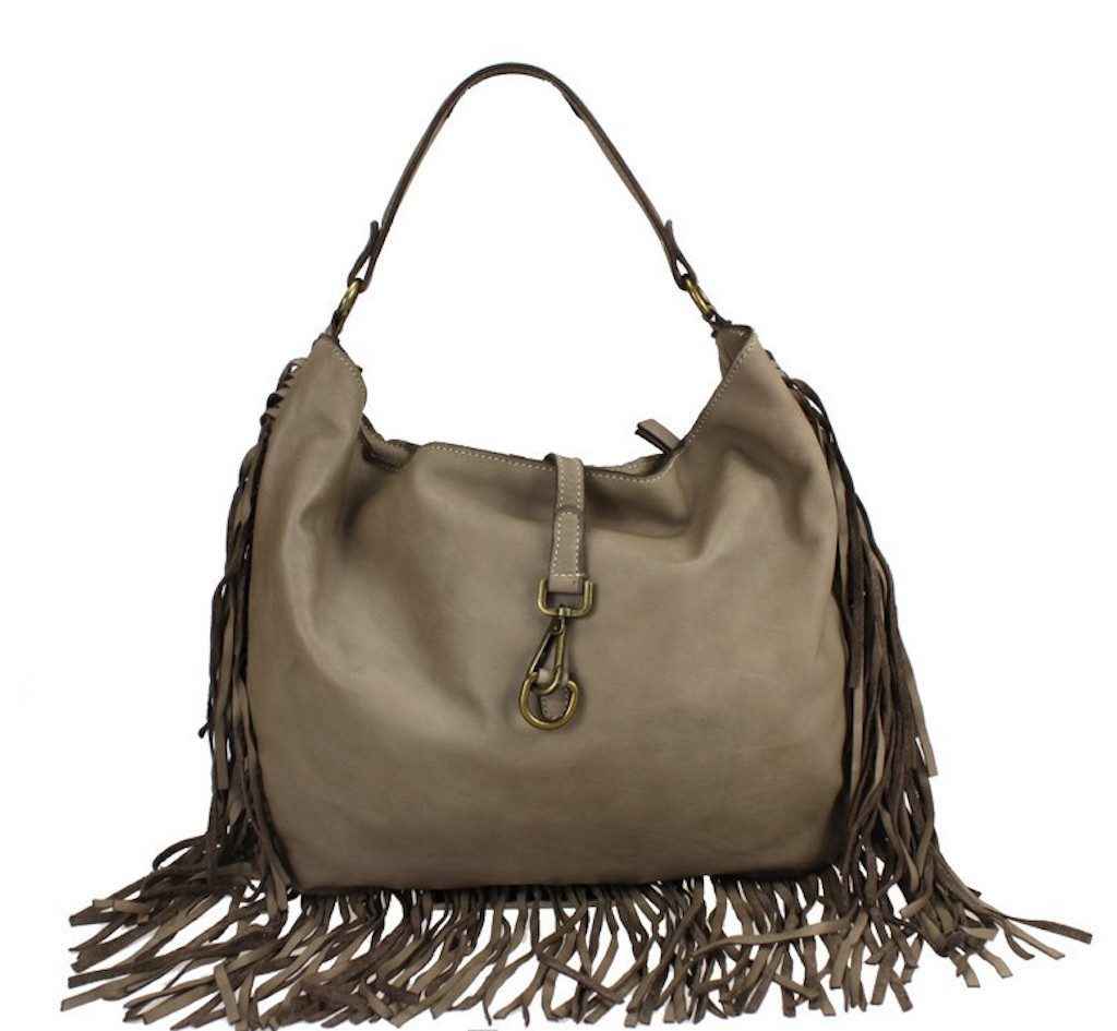BZNA Bag Napoli Taupe Italy Designer Damen Handtasche Ledertasche Schultertasche Tasche Leder Shopper Neu