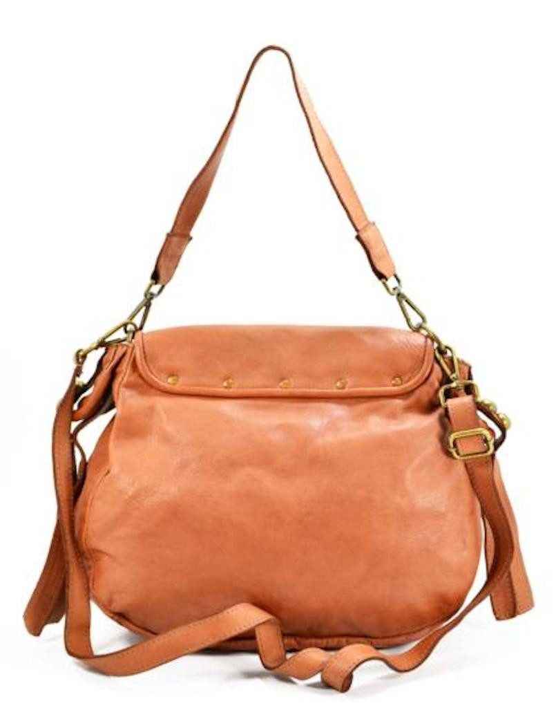 BZNA Bag Kiara cognac italy Designer Leder Schulter Ledertasche Umhänge Tasche