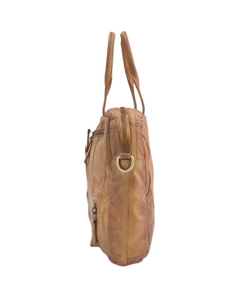BZNA Bag Simsa Grün Business Aktentasche Designer Ledertasche Schultertasche Unisex - B Z N A