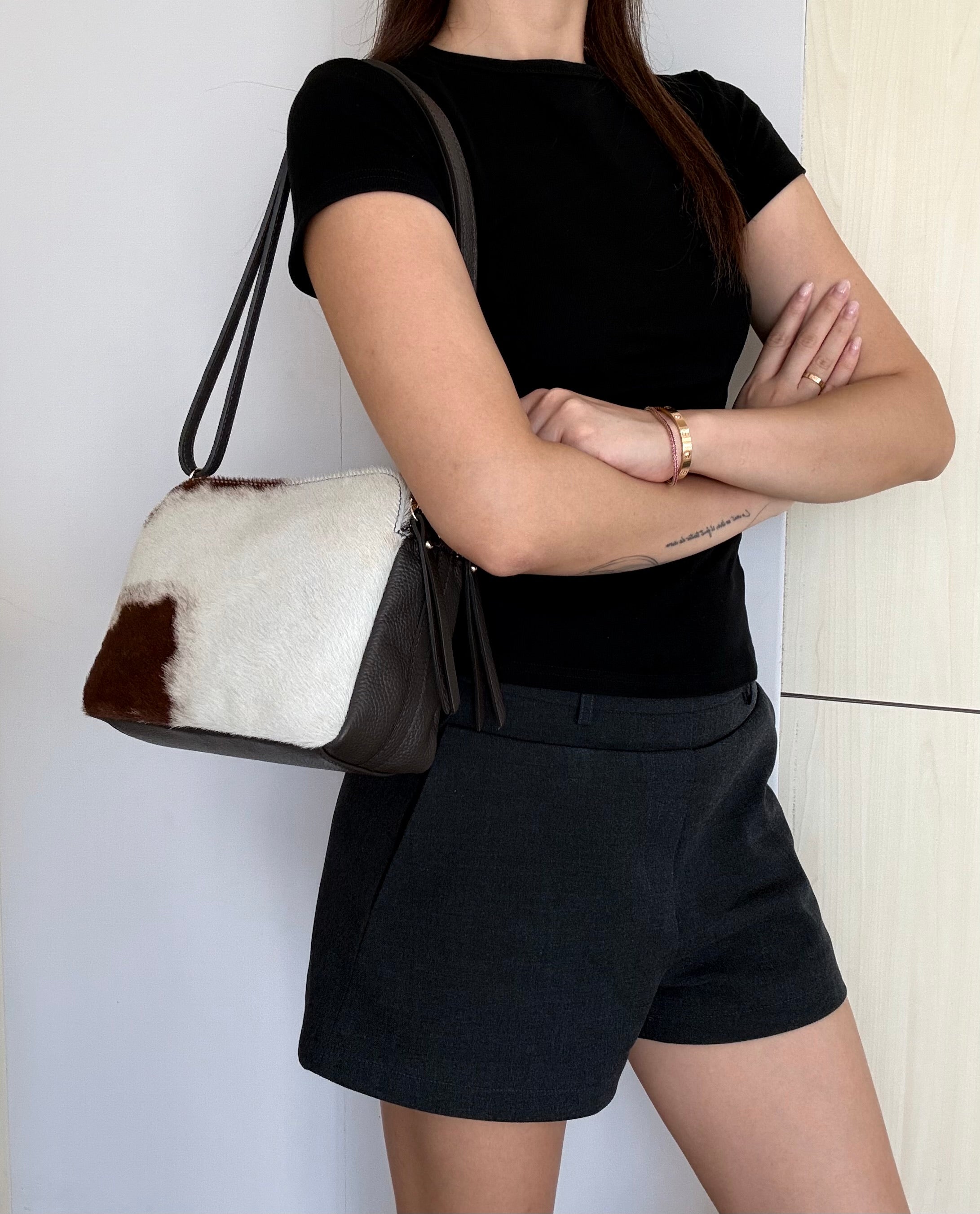 BZNA Bag BO6905 Cavalino Echtfell Italy Damen Shopper Handtasche Schultertasche Tasche - B Z N A