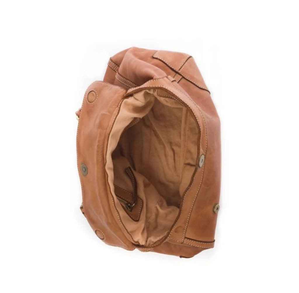 BZNA Bag Lauren Cognac Designer Ledertasche Tragetasche Handtasche
